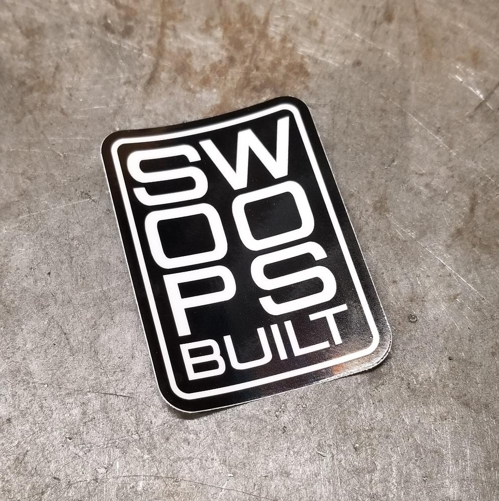 Stacked SwoopsBUILT Sticker